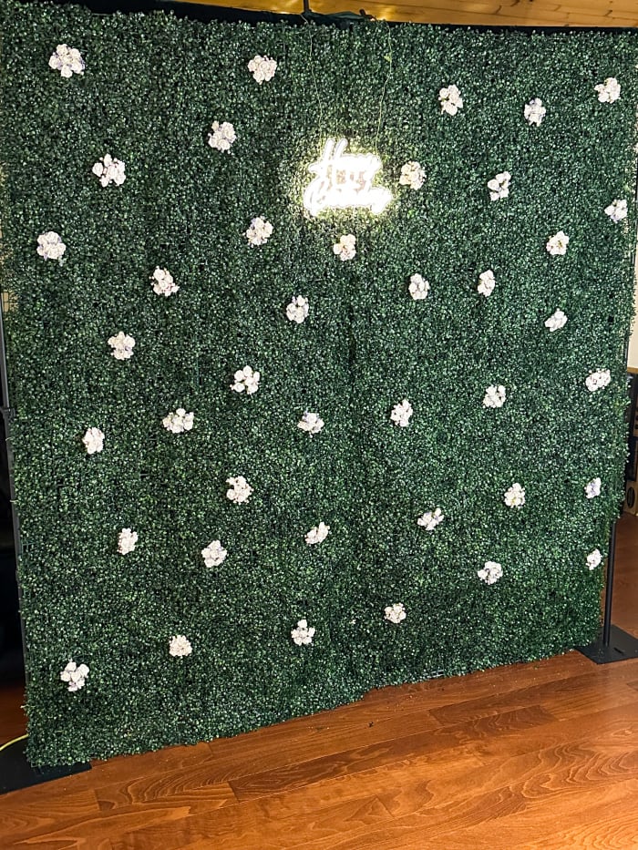 MJ's Greenery Wall for Wedding and Event Photo Booth Rentals in Southern Tier NY