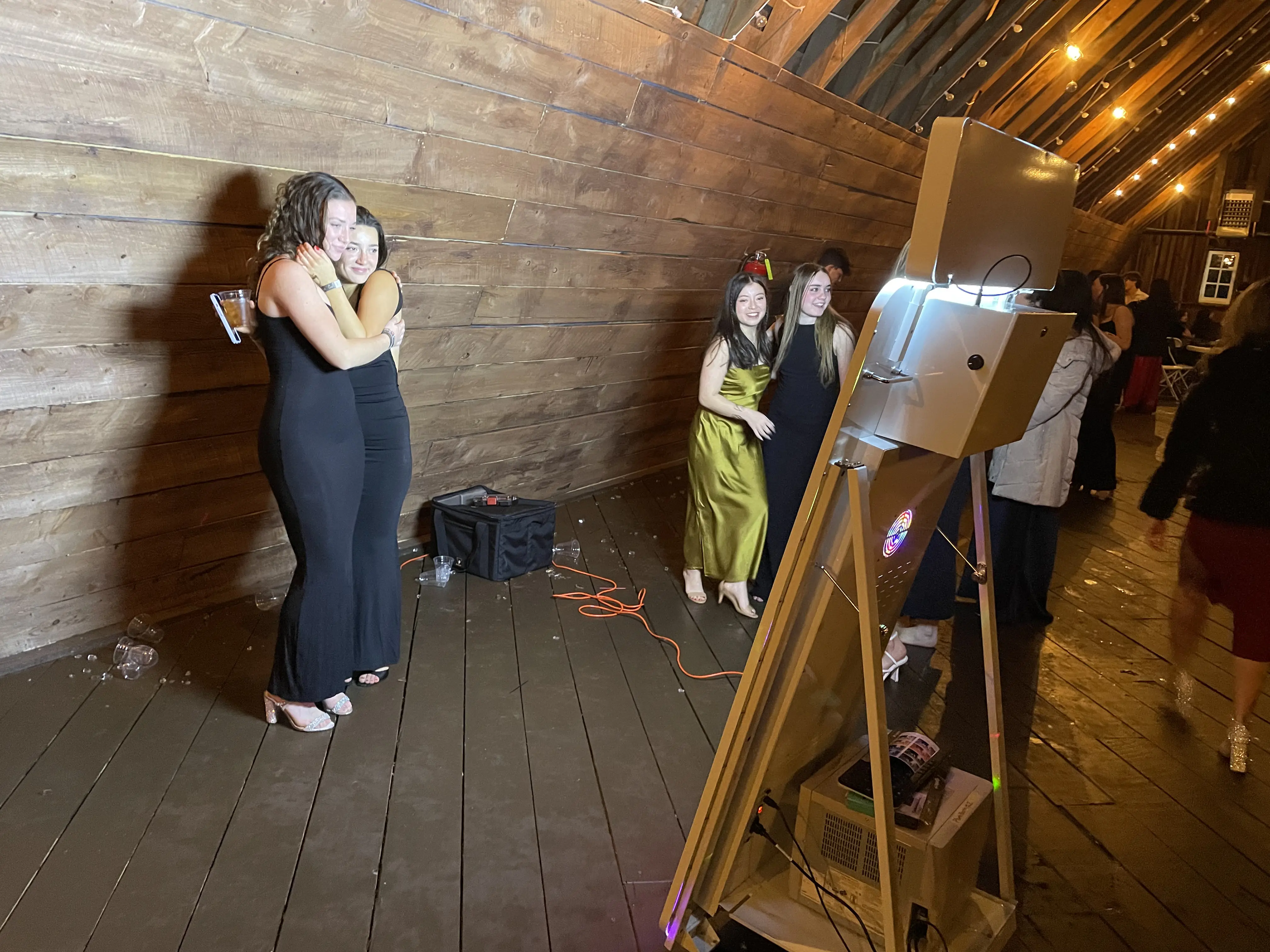 Fun props for a Southern Tier NY wedding photo booth rental - Mirror Me