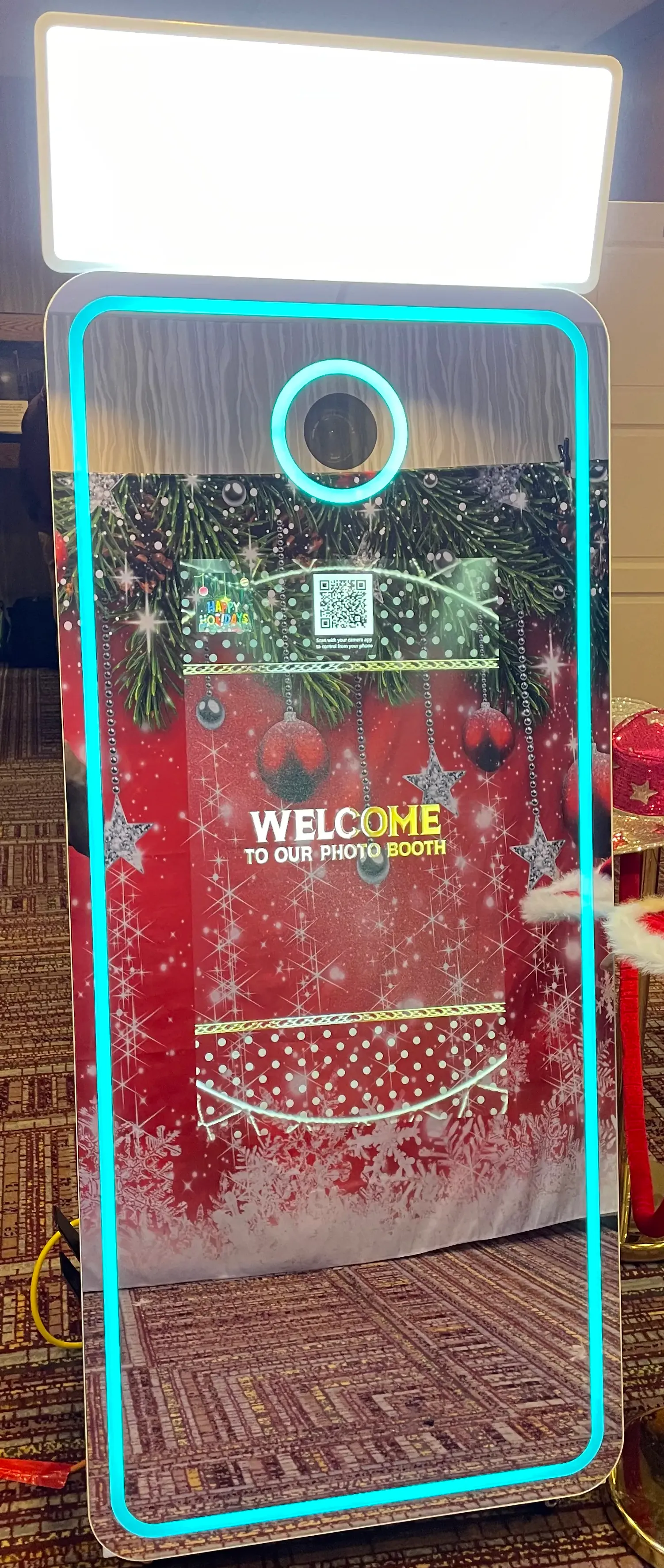 Interactive Photo Booth Rental NY: Mirror Me Photo Booth multi-touch interface