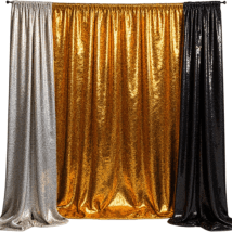 Sequin backdrop with stand for glamorous event photos